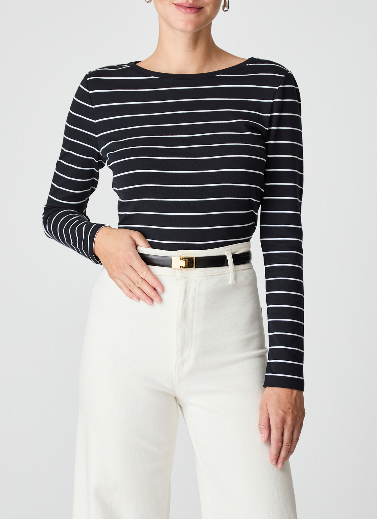 Longsleeve 1/1 Arm, Black Frontansicht