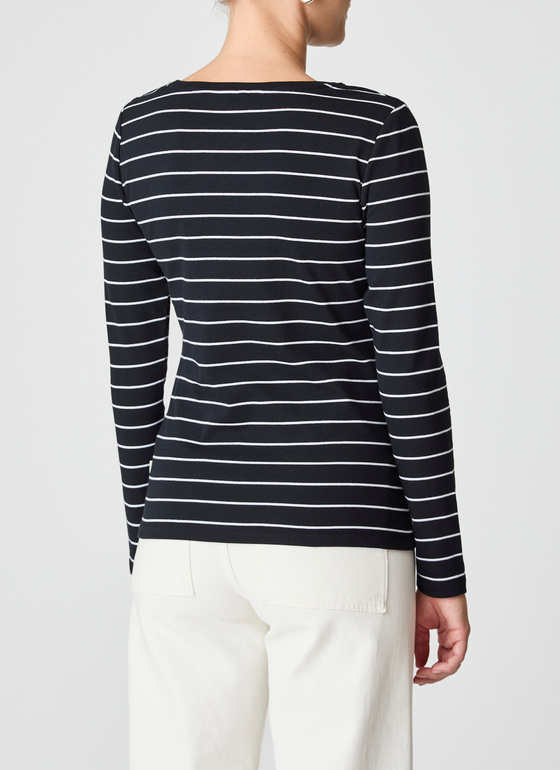 Longsleeve 1/1 Arm Black Frontansicht