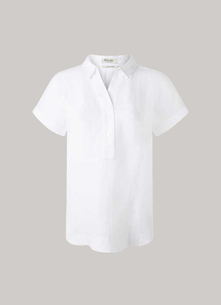 Bluse 1/2 Arm, Pure White Frontansicht