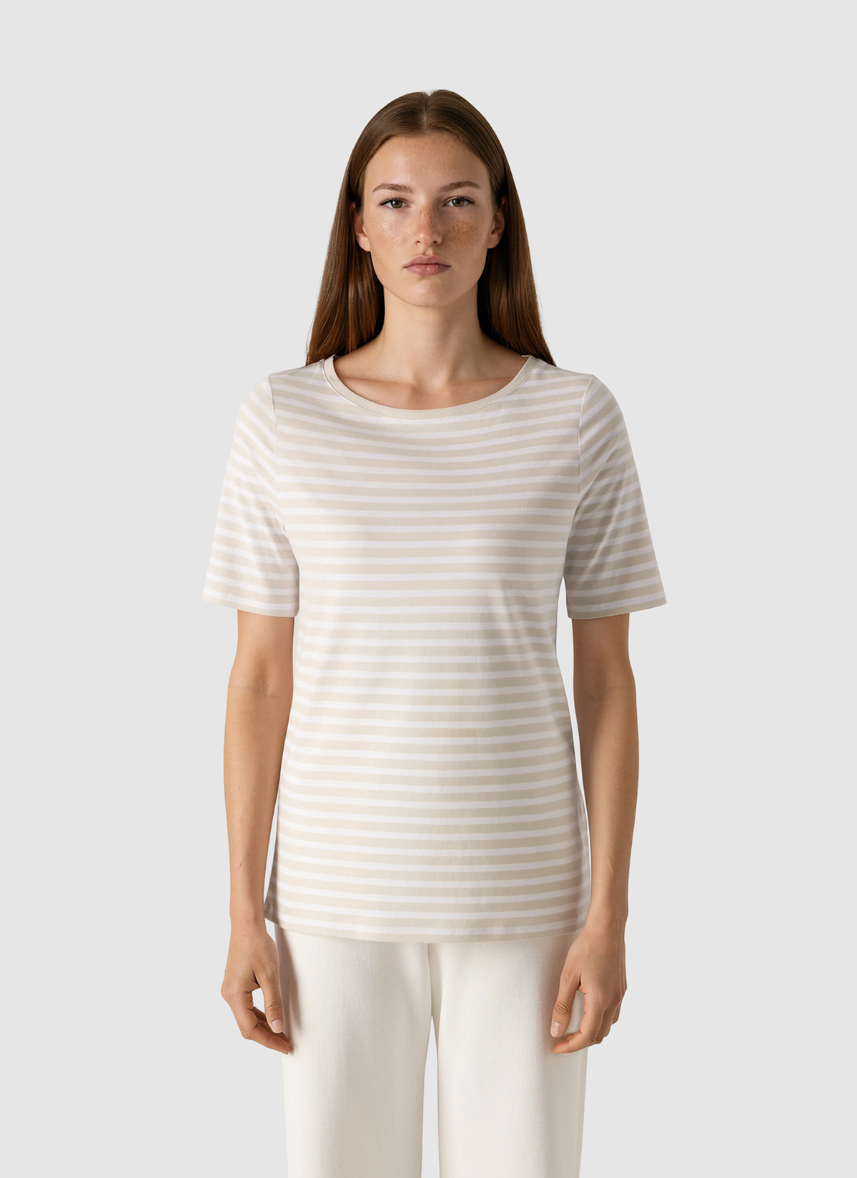 T-Shirt Rundhals 1/2 Arm, Beach Frontansicht