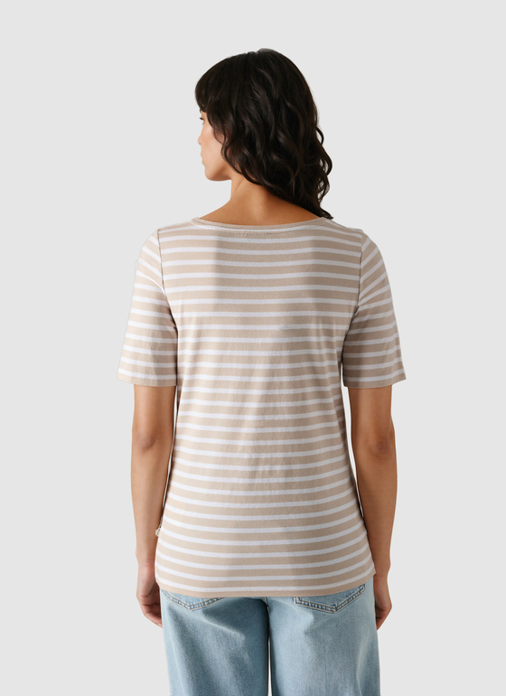 T-Shirt Rundhals 1/2 Arm French Oak Frontansicht