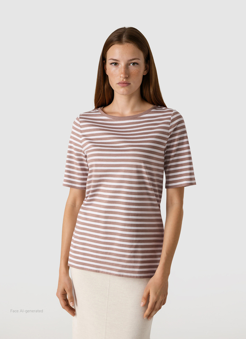 T-Shirt Rundhals 1/2 Arm width=