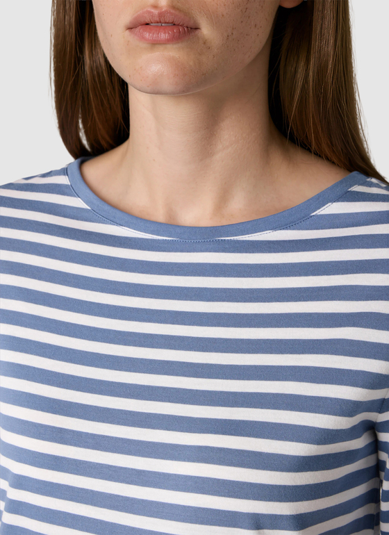 T-Shirt Rundhals 1/2 Arm Blue Horizon Frontansicht