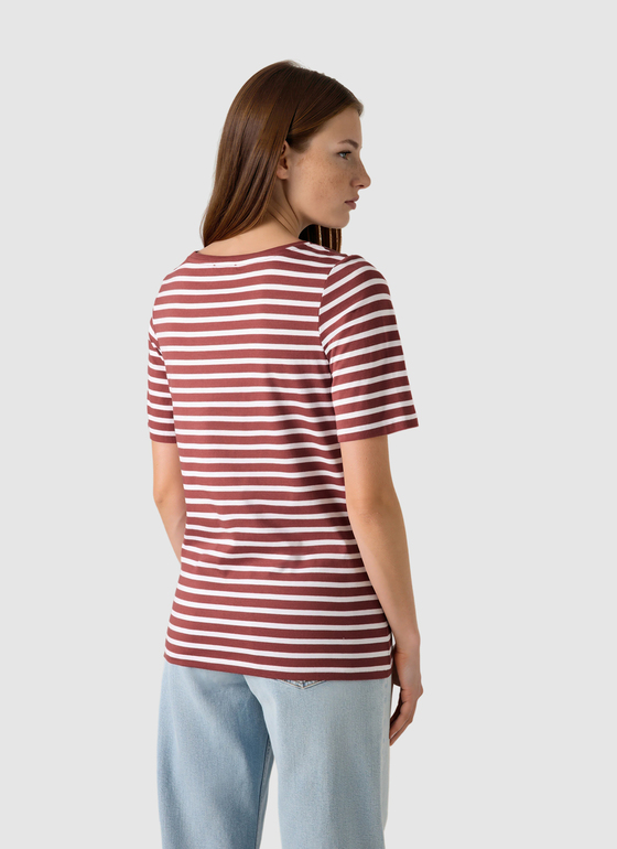 T-Shirt Rundhals 1/2 Arm Red Pear Frontansicht