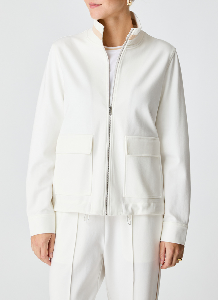 Jacke WirkNew White Frontansicht