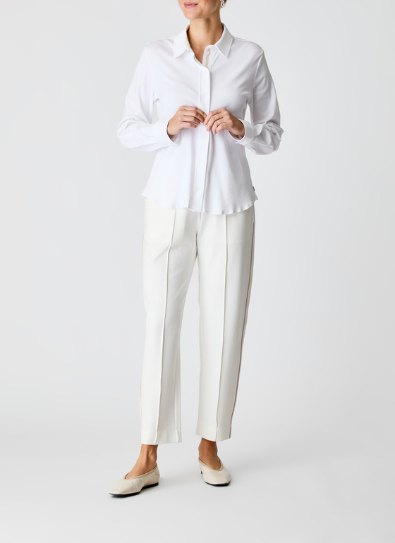 Bluse 3/4 Arm New White Frontansicht