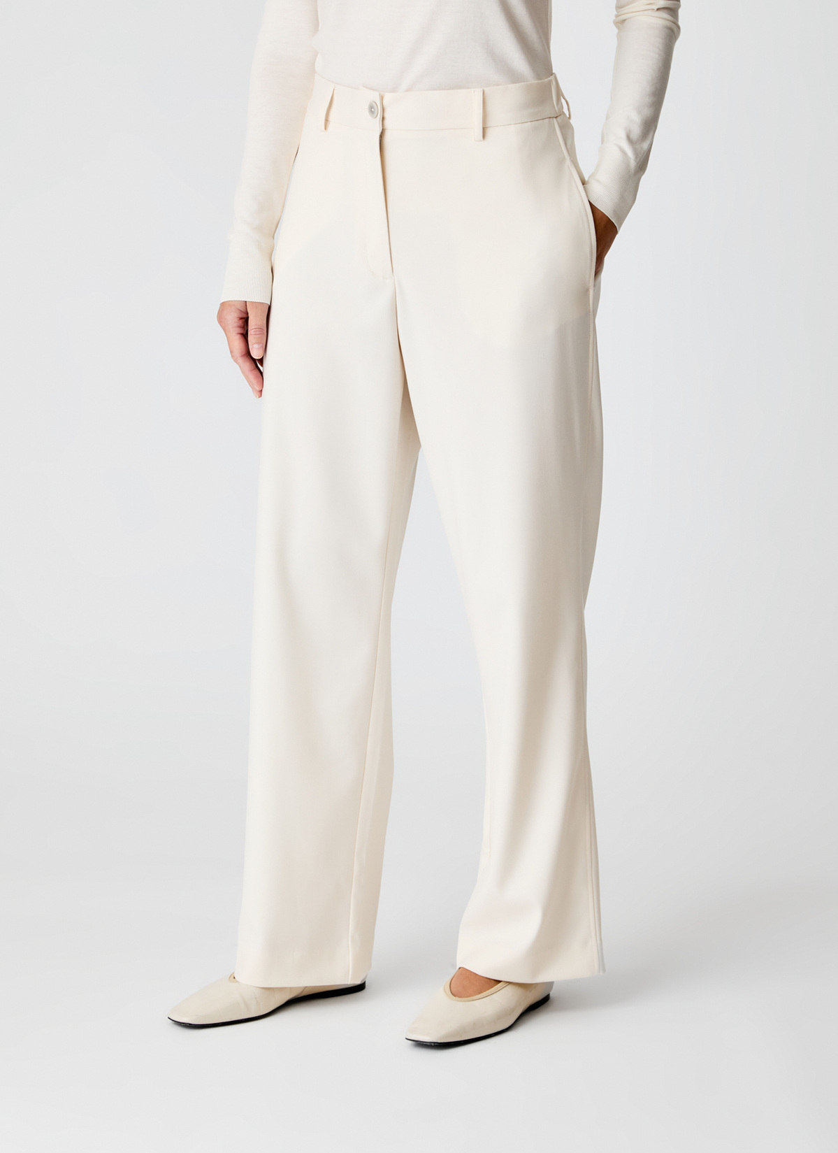 Hose, New White Detailansicht 1