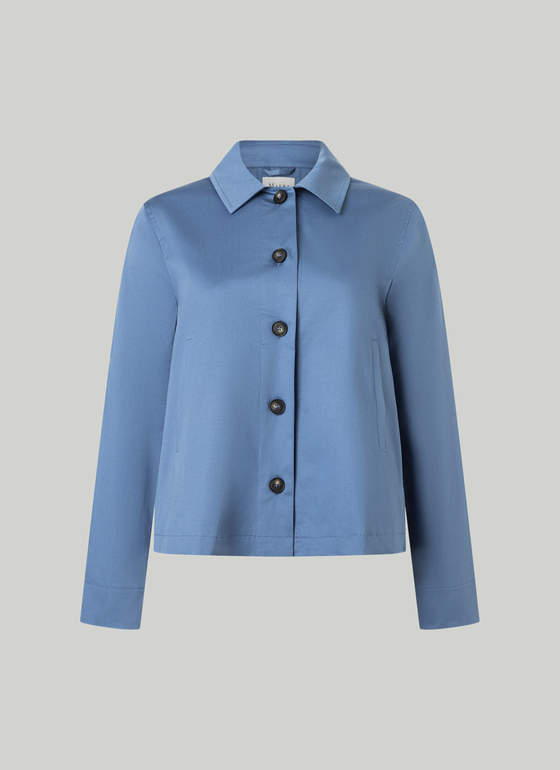 Bluse 1/1 Arm Blue Horizon Frontansicht