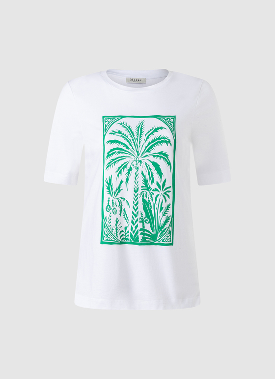 T-Shirt Rundhals 1/2 Arm Jade Green Frontansicht