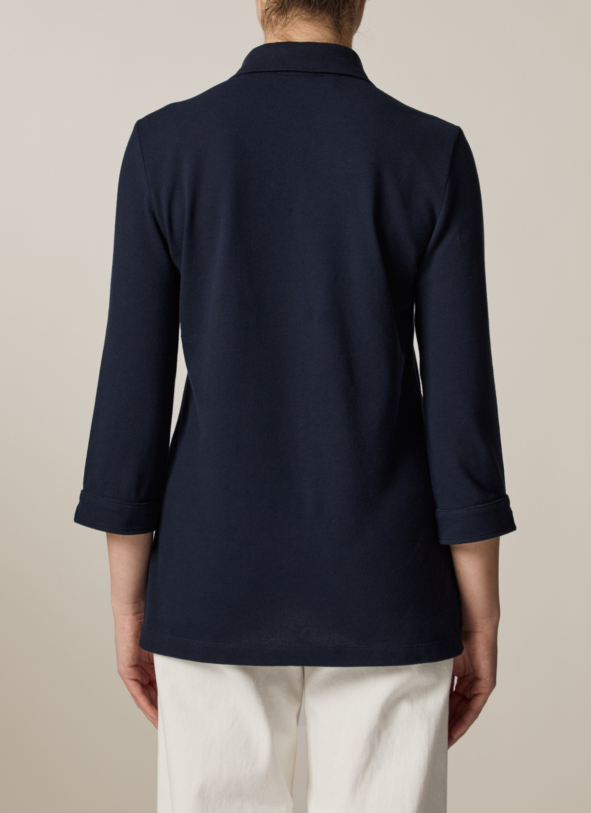 Poloshirt, Navy Rückansicht