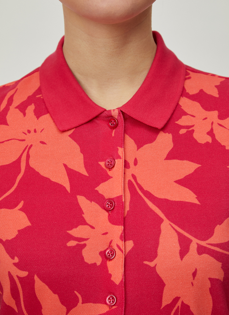 Poloshirt, Wild Raspberry Detailansicht 1