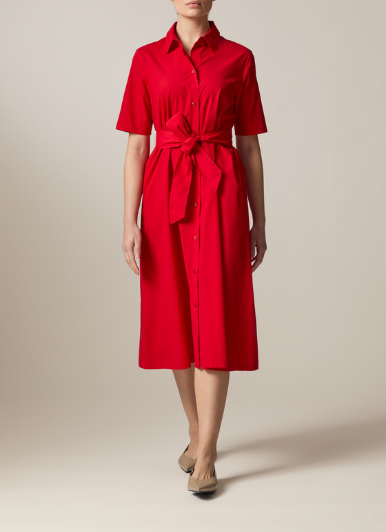 Kleid Lychee Red Frontansicht