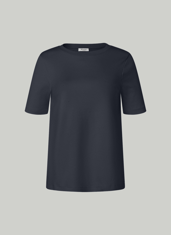T-Shirt Rundhals 1/2 Arm Navy Frontansicht