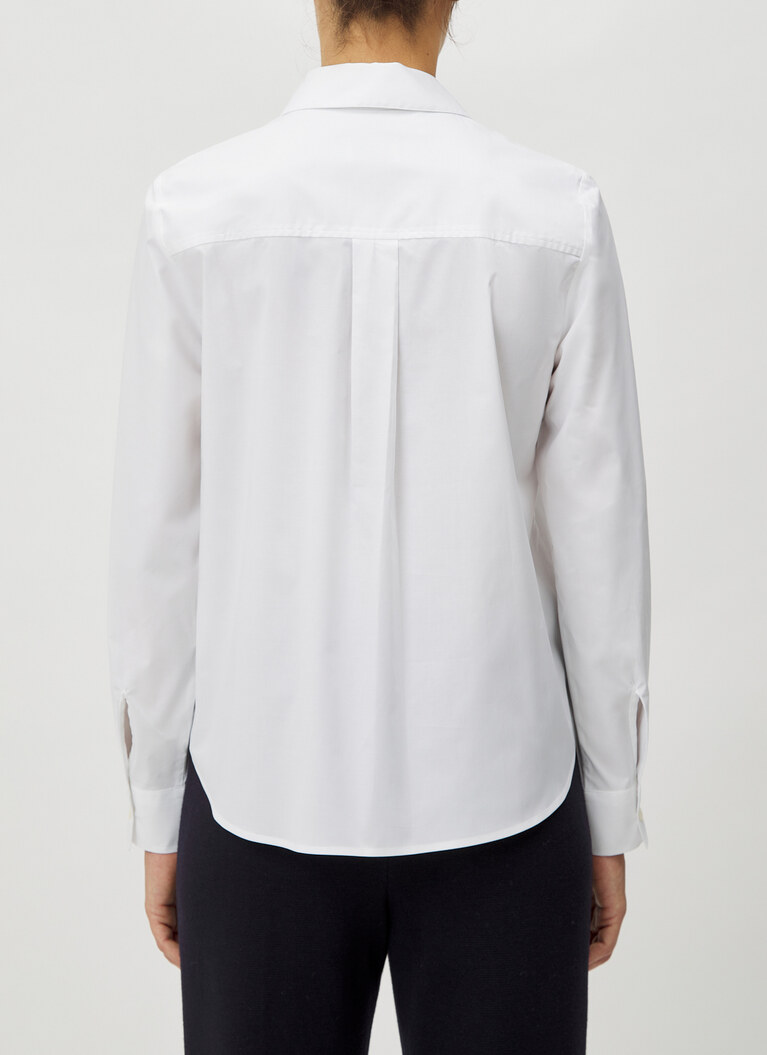 Bluse 1/1 Arm, Pure White Rückansicht