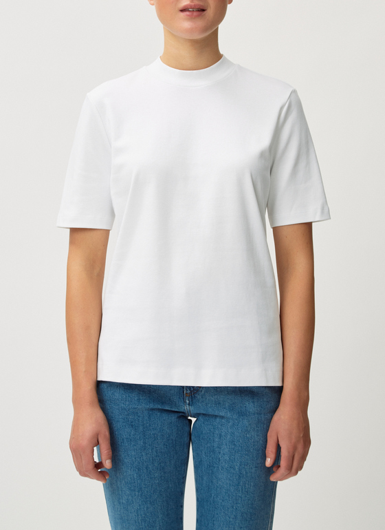 T-Shirt Rundhals 1/2 Arm Pure White Frontansicht