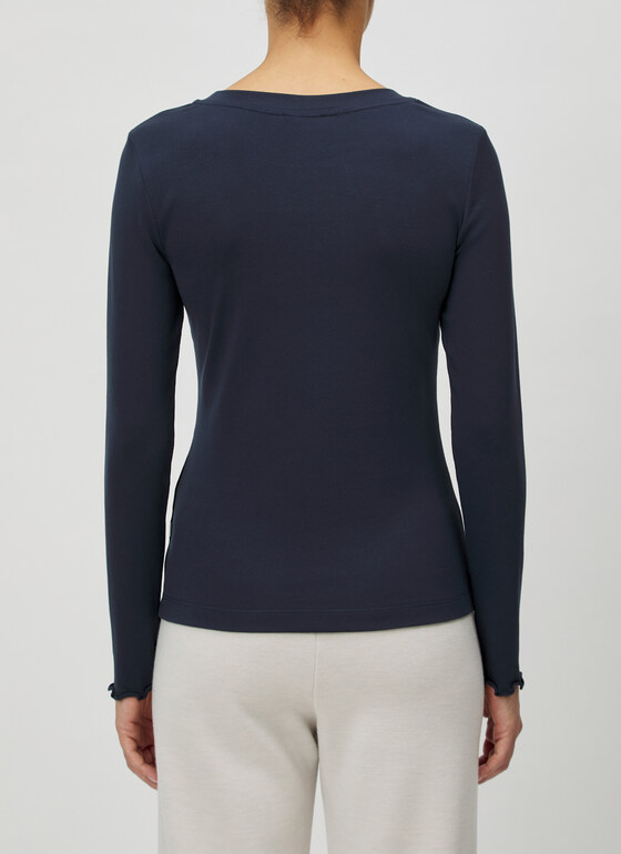 Longsleeve 1/1 Arm Navy Frontansicht