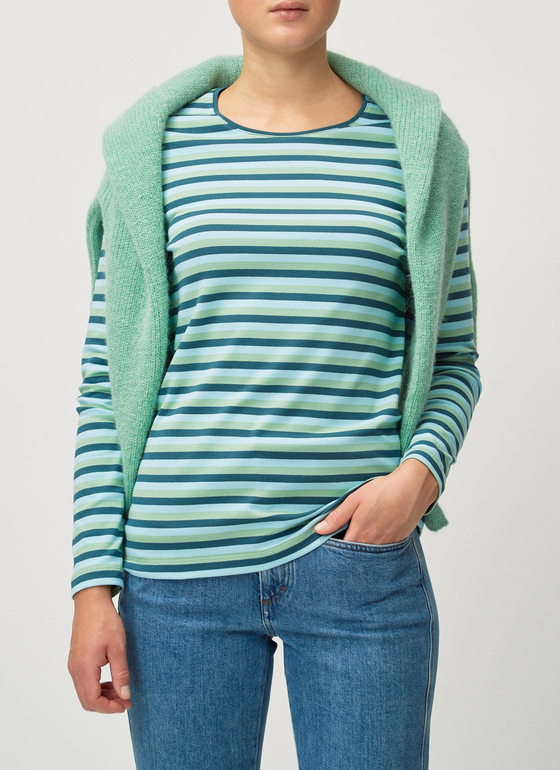 Longsleeve 1/1 Arm Celeste Frontansicht