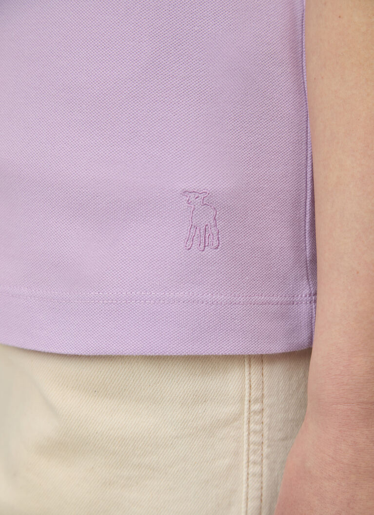 Shirt Polohemd, Soft Lavender Detailansicht 2