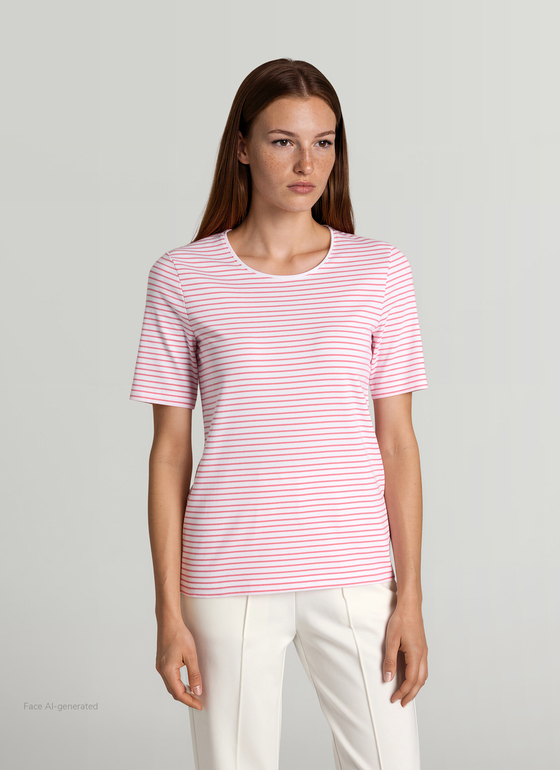 T-Shirt Rundhals 1/2 Arm Desert Rose Frontansicht