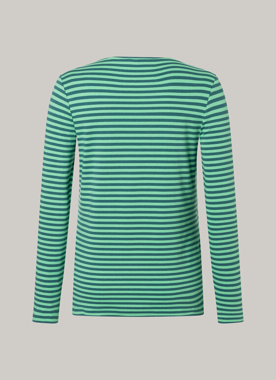 T-Shirt Rundhals, 1/1 Arm, 3/4 Arm Sea Green/Green Mint Frontansicht