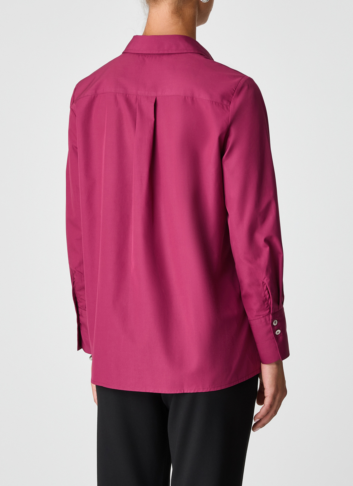Bluse 1/1 Arm, Bordeaux Rückansicht