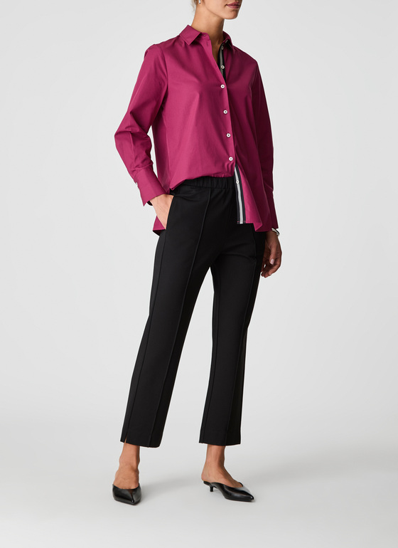 Bluse 1/1 Arm Bordeaux Frontansicht