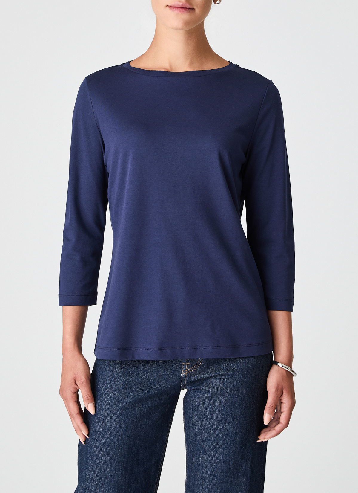 Longsleeve Rundhals 3/4 Arm, Bright Night Detailansicht 1
