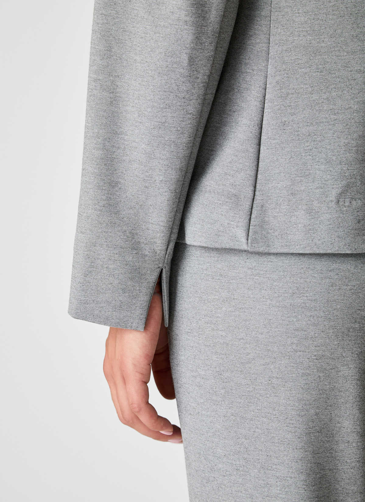 Sweat Blazer, Granite Grey Detailansicht 2