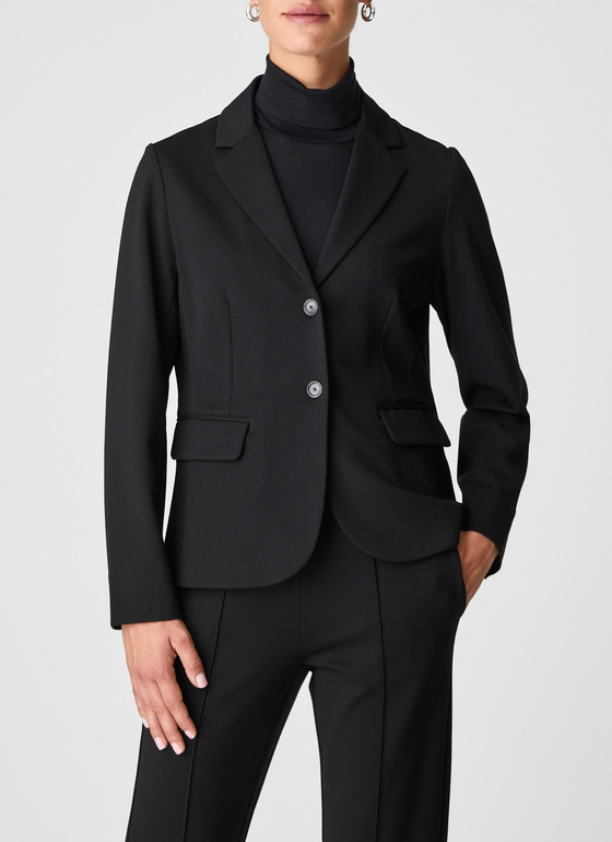 Sweat Blazer Black Frontansicht