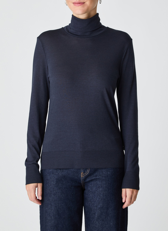 Longsleeve 1/1 Arm Navy Frontansicht