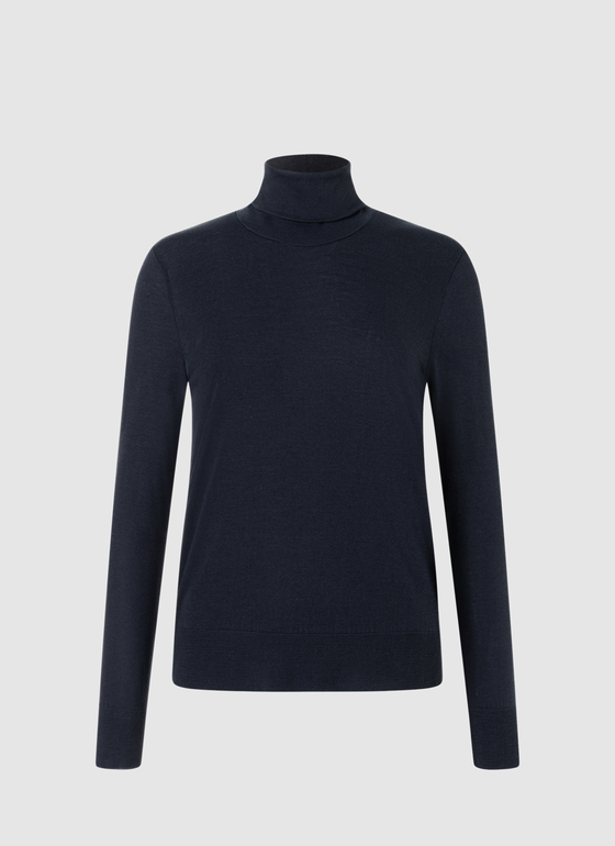 Longsleeve 1/1 Arm Navy Frontansicht