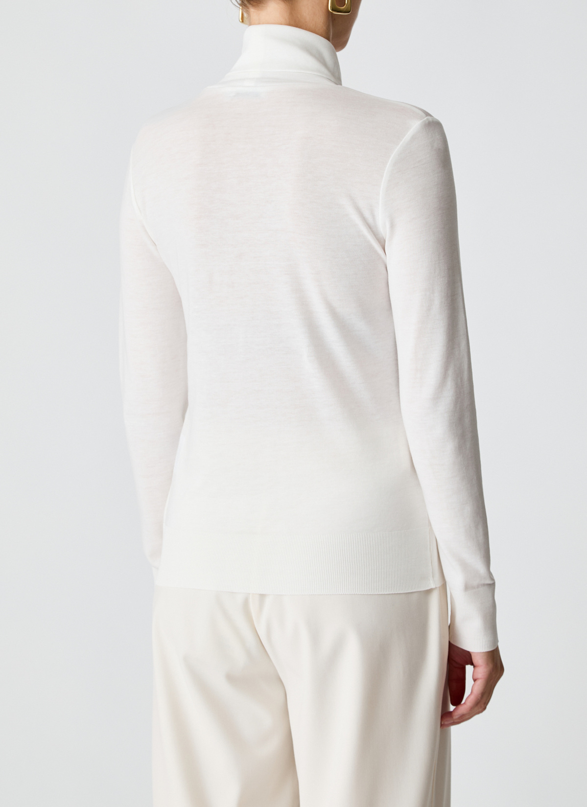 Longsleeve 1/1 Arm, New White Rückansicht