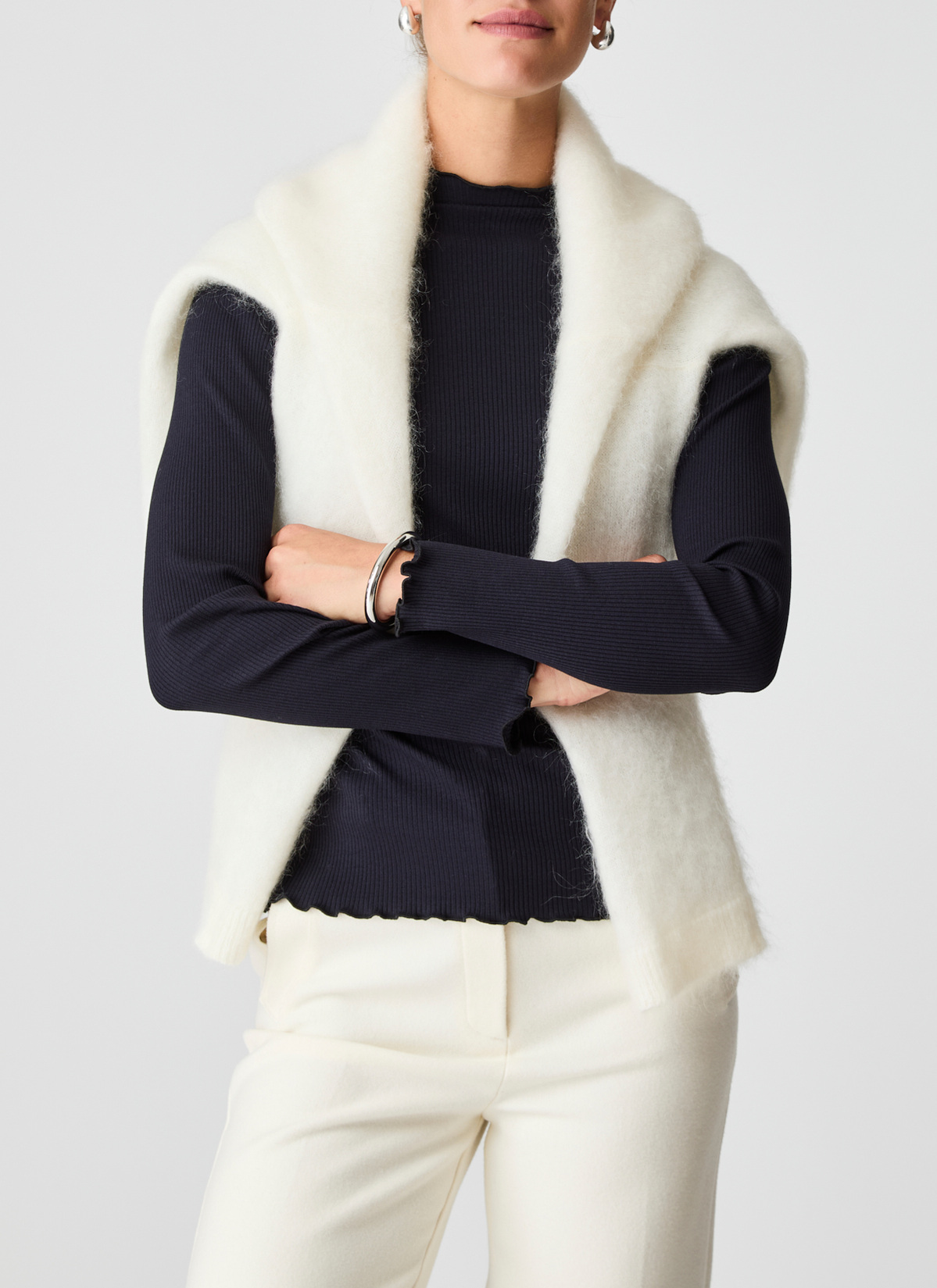 Longsleeve 1/1 Arm, Navy Frontansicht