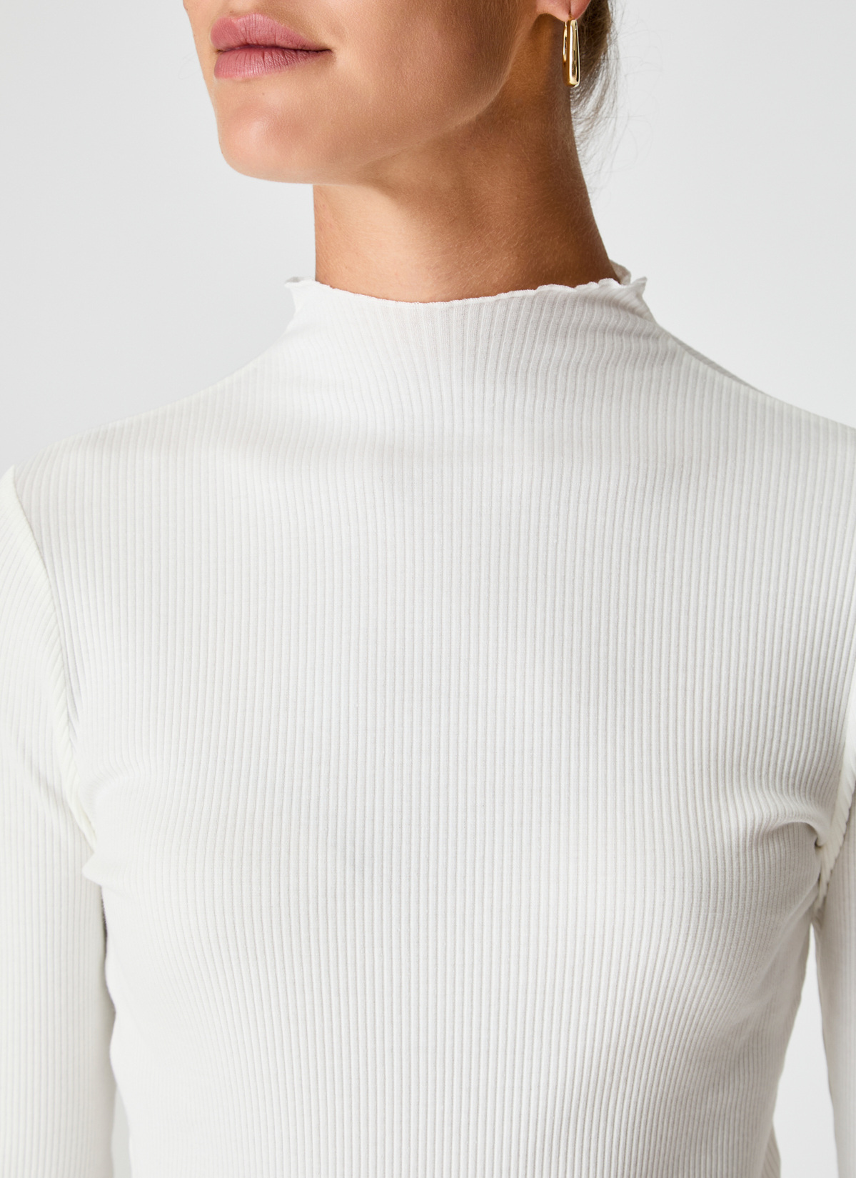Longsleeve 1/1 Arm, New White Detailansicht 1