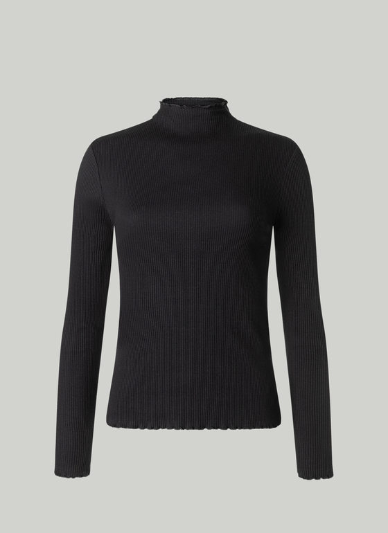 Longsleeve 1/1 Arm Black Frontansicht
