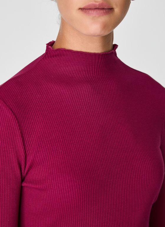 Longsleeve 1/1 Arm Bordeaux Frontansicht