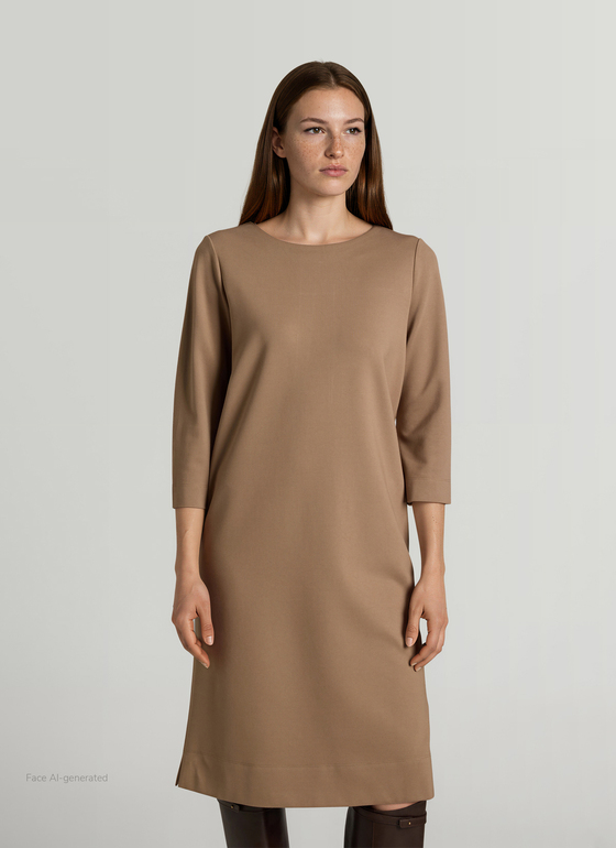 Kleid Nougat Frontansicht
