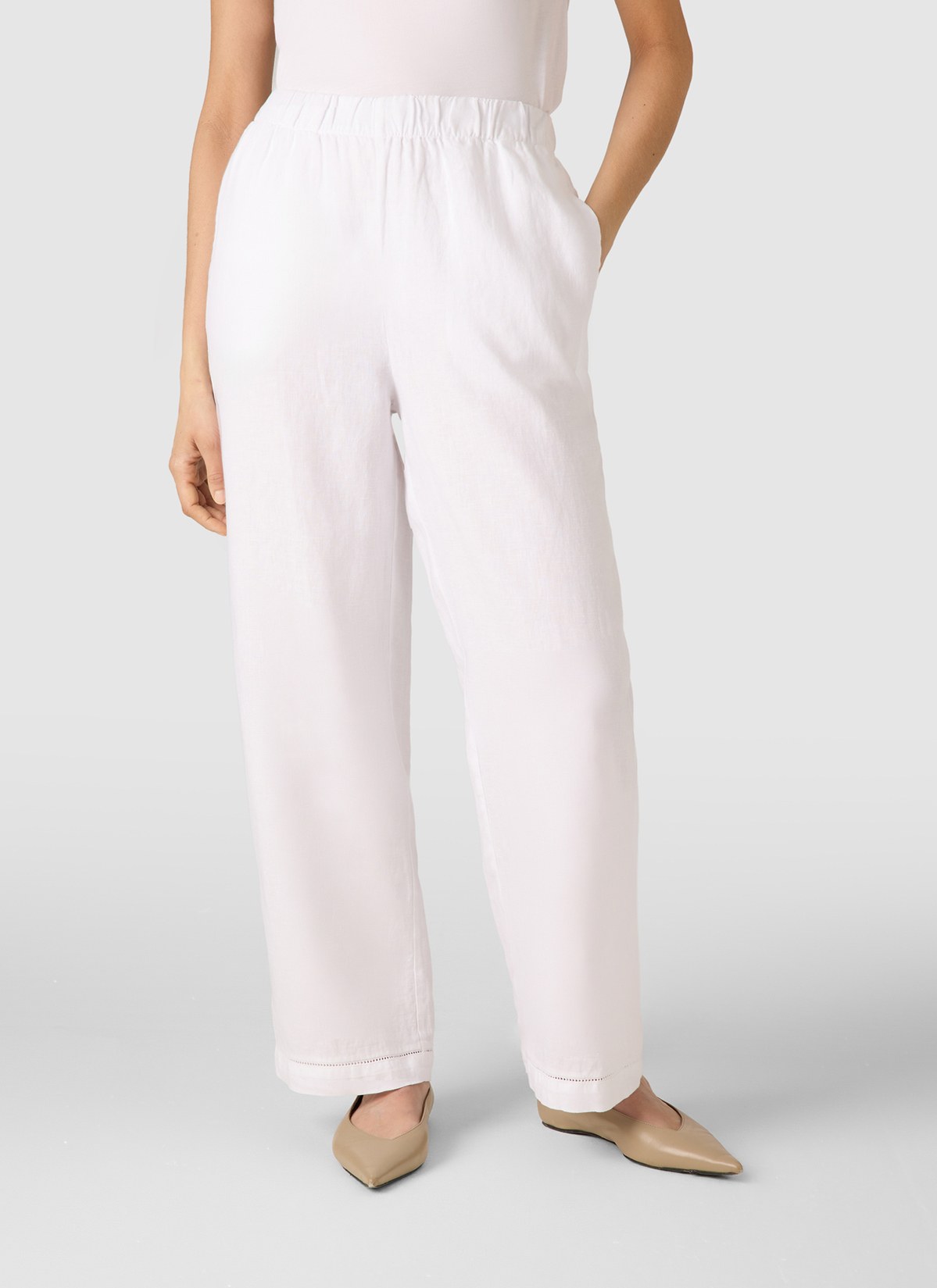 Hose, Pure White Detailansicht 2