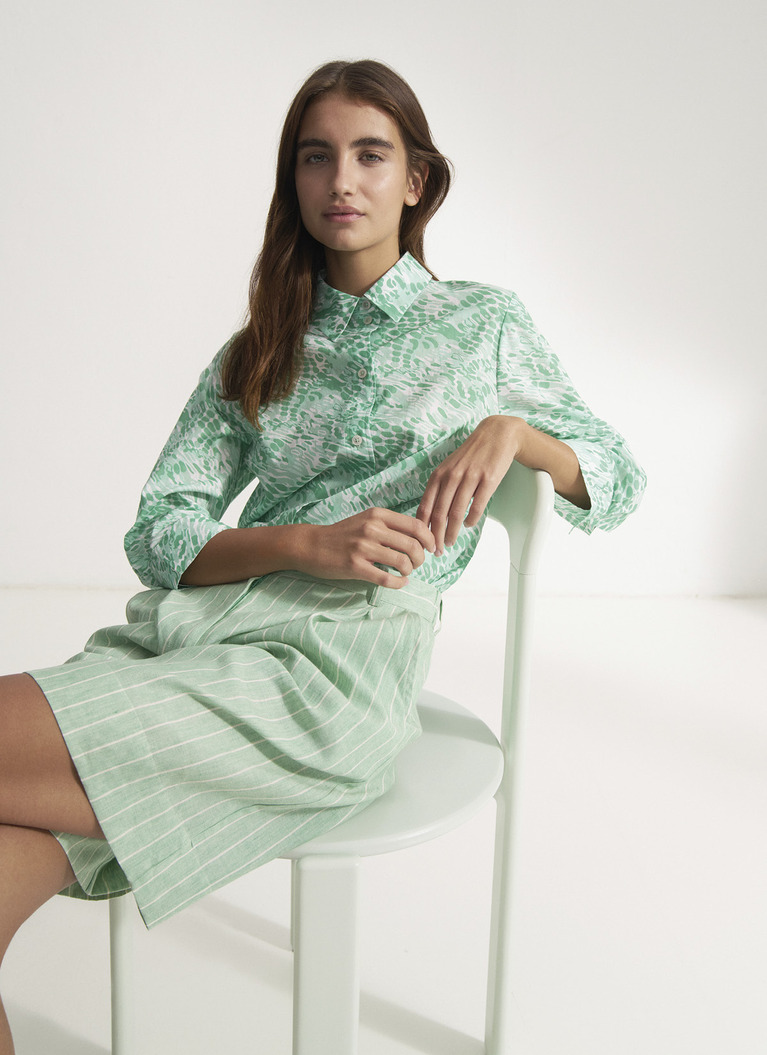 BluseJade Green Frontansicht