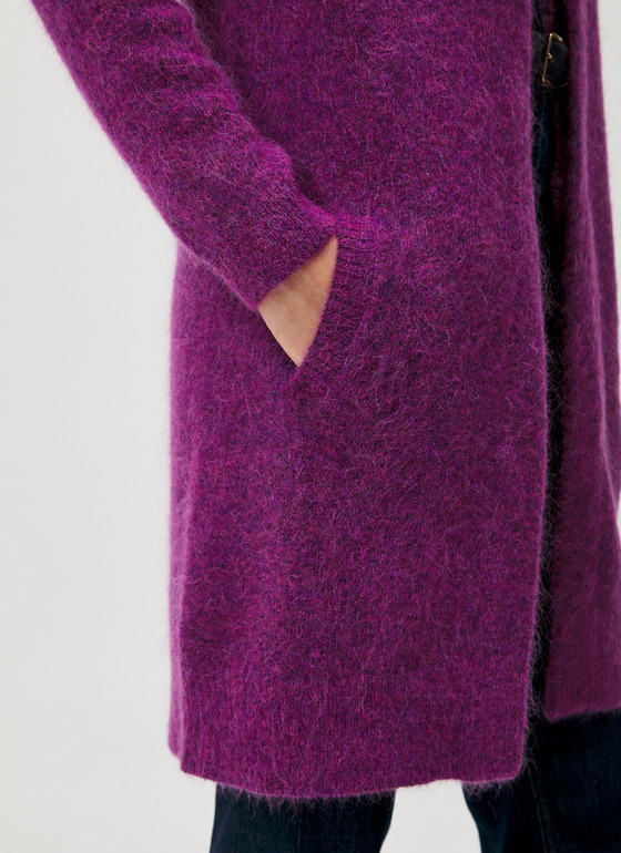 Strickjacke lang Classic Orchid Frontansicht