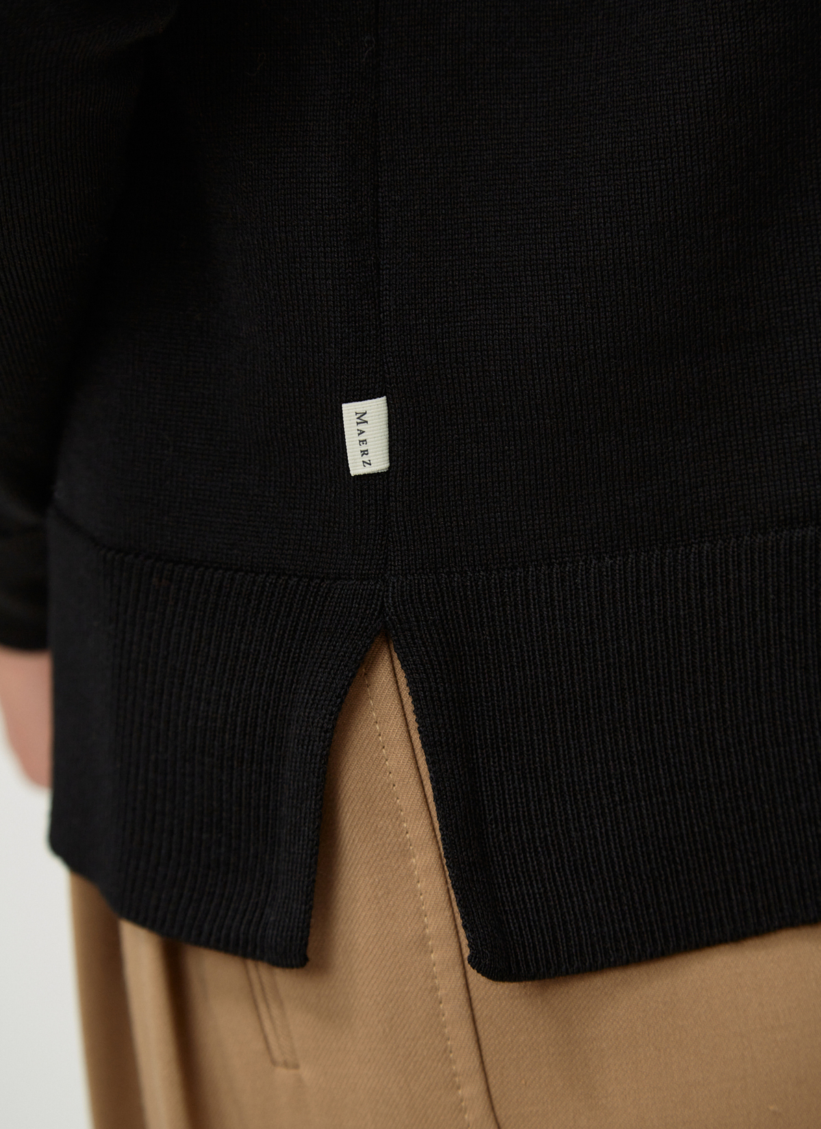 Strick Cardigan 1/1 Arm, Black Detailansicht 2