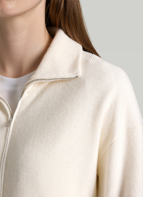 Strickjacke Zip 1/1 Arm width=