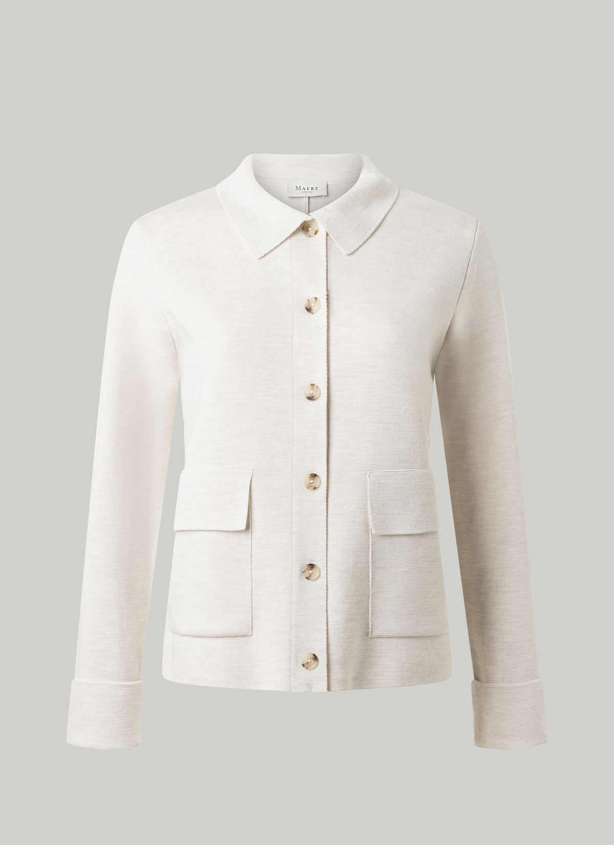 Strickjacke 1/1 Arm, Off White 