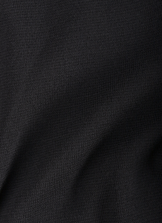 Strickjacke 1/1 Arm Black Frontansicht