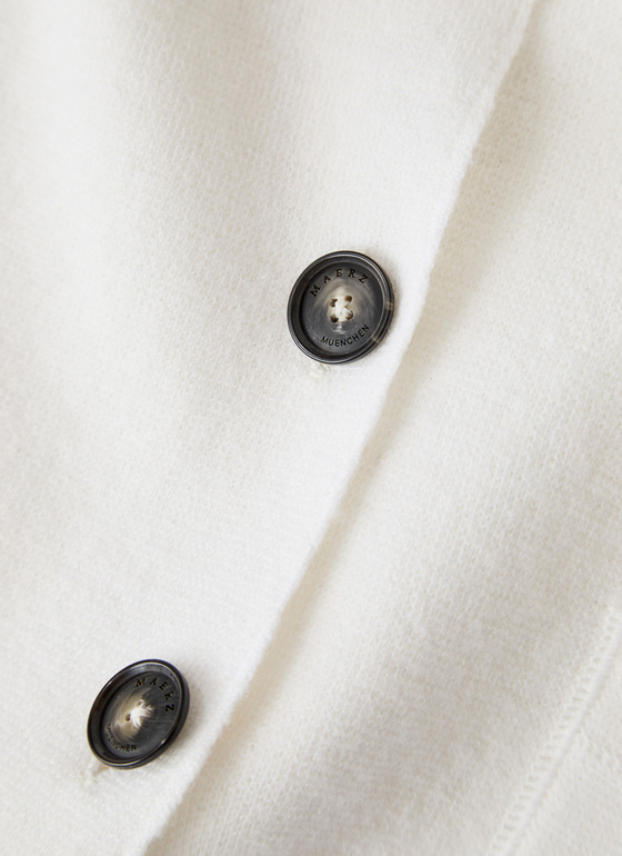 Strick Blazer New White Frontansicht