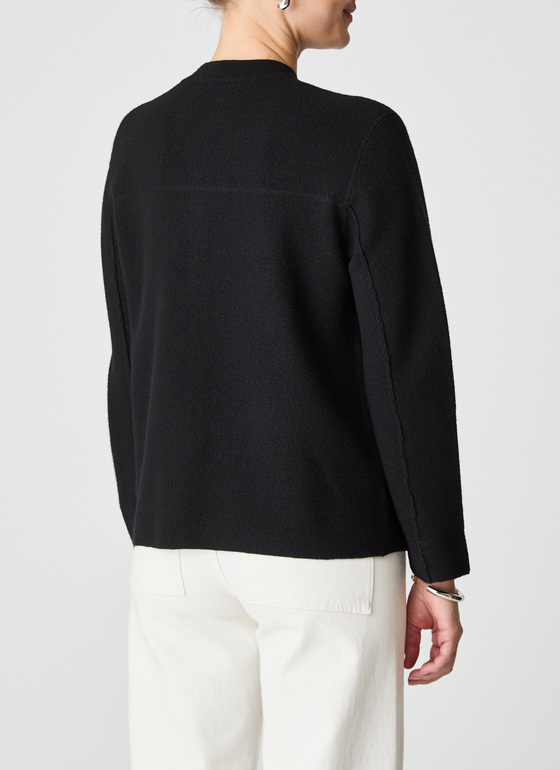 Strick Blazer Black Frontansicht