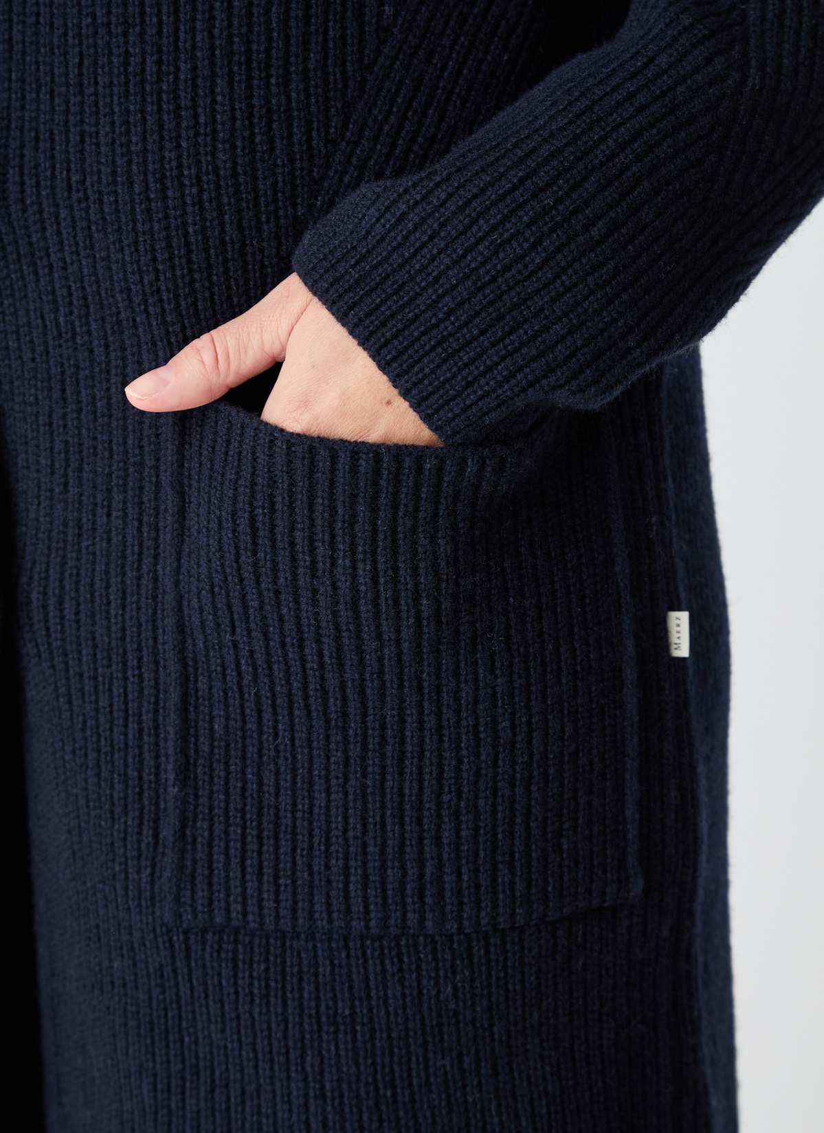 Strickjacke 1/1 Arm, Navy Detailansicht 2