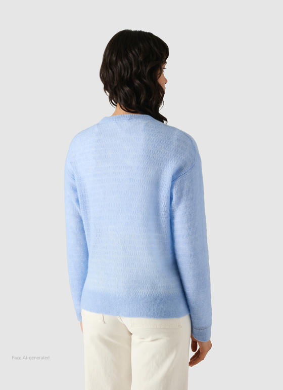 Strickjacke Knopf 1/1 Arm Endless Sky Frontansicht