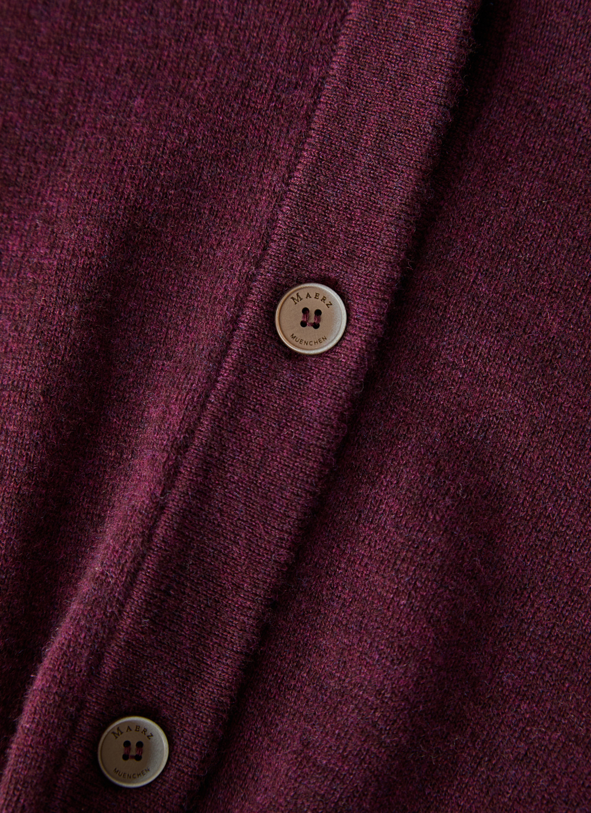 Strickjacke Knopf 1/1 Arm, Oxid Red 