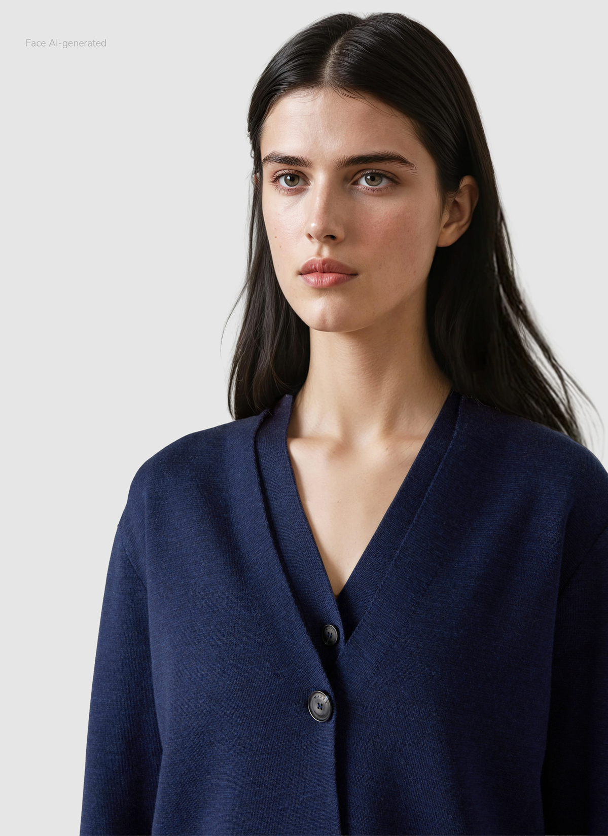 Strick Cardigan 1/1 Arm, Midnight Sail Detailansicht 1